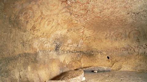 Getty Images The Oracle room at the ancient Ħal Saflieni Hypogeum resonates when voices inside hit a specific frequency (Credit: Getty Images)