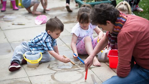 Children playing outdoors