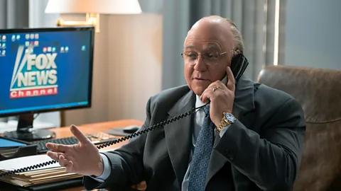 Showtime/Alamy The Loudest Voice, a biopic of late Fox News chief Roger Ailes, played by Russell Crowe, is another series about the terrible male ego (Credit: Showtime/Alamy)