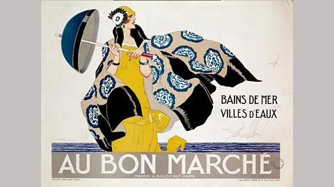 Getty Images A French department store advertisement offers fashion for ‘sea-swimming and spa towns’ (Credit: Getty Images)