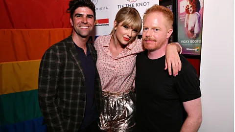 Getty Images As part of her very visible recent alliance with the LGBT community, Swift performed at the Stonewall Inn during Pride month (Credit: Getty Images)