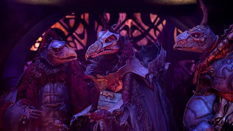 Netflix The villainous vulture-like Skeksis return as the nefarious overlords of Thra (Credit: Netflix)