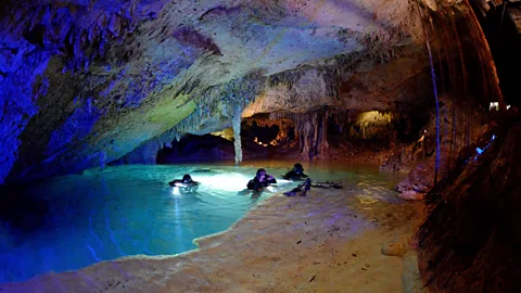 Wonderland Project Thousands of submerged limestone labyrinths lay hidden below the Yucatan Peninsula (Credit: Wonderland Project)