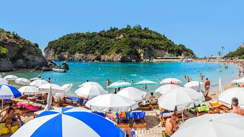 Alamy The prevalence of short-term holiday rentals on the Greek island of Corfu has led to students having to live in hotels (Credit: Alamy)