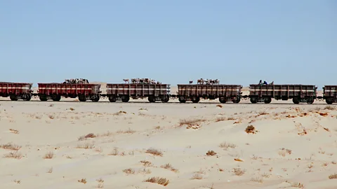 Rachel Carbonell/Alamy Measuring more than 2km, Mauritania’s Train du Desert is one of the longest trains in the world (Credit: Rachel Carbonell/Alamy)