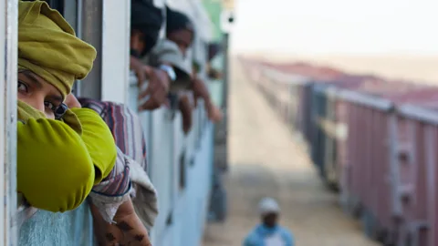 dbimages/Alamy Many who ride Mauritania’s Train du Desert are travelling to and from the cities in search of work or to visit family (Credit: dbimages/Alamy)