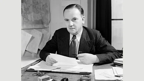 The BBC’s Director of European Broadcasts, Noel Newsome, expressed doubts about the virtues of using satire against the Germans (Credit: BBC)