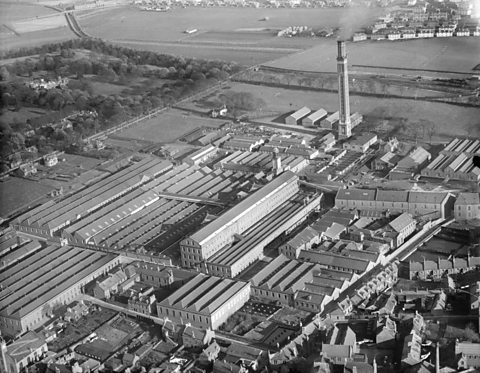 Only the chimney stack remains of Camperdown works, pictured here in 1927