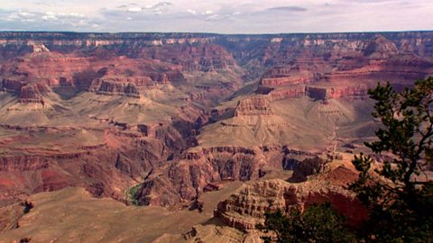 The erosion of the Grand Canyon