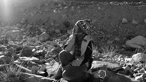 Audrius Stonys Since 1982, Revutaite has lived alone at the Tuyuksu measurement station (Credit: Audrius Stonys)