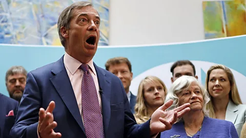 Getty Images The Brexit Party, led by Nigel Farage, won 31.6% of the UK vote share in the European Elections (Credit: Getty Images)