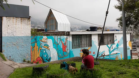 Andrés Villota El Sindicato Arquitectura constructed a 12-sq m parasitic house on another building's rooftop in Quito's San Juan neighbourhood (Credit: Andrés Villota)