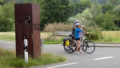 Larry Bleiberg Although 96% of Büsingen residents voted in 1919 to become part of Switzerland, Germany was not interested in letting it go (Credit: Larry Bleiberg)