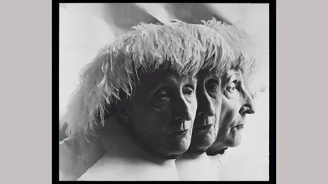 Victoria and Albert Museum, London A photograph of poet Edith Sitwell by Cecil Beaton, 1962, was the inspiration for Why not be Oneself? (Credit: Victoria and Albert Museum, London)