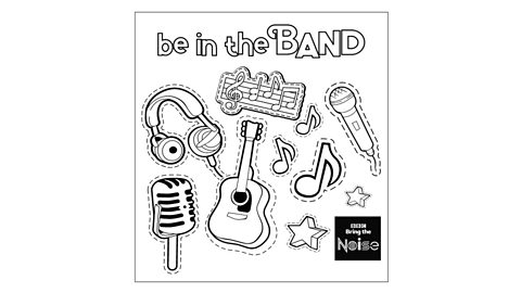 Music colouring sheets