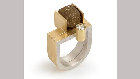 Goldsmiths’ Fair London designer Koppmann often uses rough diamonds in his work, which draws on the geometry of modernist buildings (Credit: Goldsmiths’ Fair)