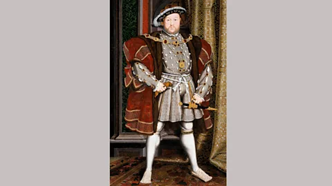 Alamy In the Hans Holbein portrait of Henry Vlll, the king is adorned with jewellery (Credit: Alamy)
