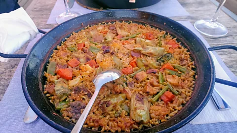 Esme Fox La Pepica is said to have invented two new types of paella, including a vegetarian variety for Spain's Queen Sofía (Credit: Esme Fox)