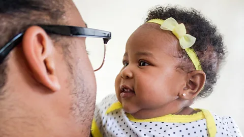Nappy.co Higher-income parents tend to use longer sentences and more vocabulary with their children – in part because of their education levels (Credit: Nappy.co)