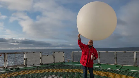 AWI/Esther Horvath Daily measurements will be taken on, above and below the ice to build up a better picture of how the Arctic is responding to climate change (Credit: AWI/Esther Horvath)