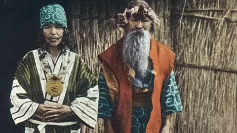 The Ainu have a cultural and aesthetic affinity with Nanai and Nivkh tribal minorities (Textiles of Japan: The Thomas Murray Collection at The Minneapolis Institute of Art )