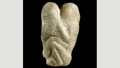 British Museum The Ain Sakhri Lovers offer a very different view when turned 90 degrees (Credit: British Museum)