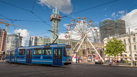 Getty Images The Norwegian capital Oslo is making a concerted effort to remove cars from central streets (Credit: Getty Images)