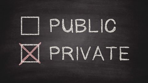 A privacy sign.