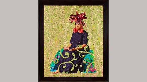 Courtesy Templon, Paris & Brussels, © Kehinde Wiley Portrait of Tahiatua Maraetefau by Kehinde Wiley (2019) – Wiley posed his Māhū sitters to recall Gauguin
