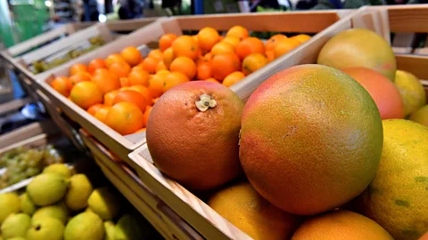 Getty Images Citrus was yet another common finding in richer people's waste (Credit: Getty Images)