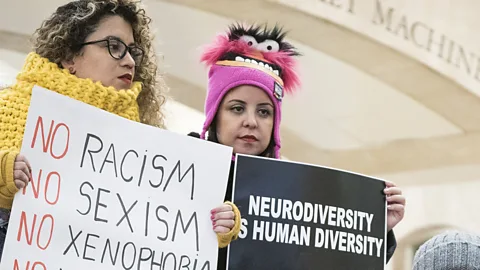 Getty Images Demonstraters in New York in January participating in the Non-March for Disabled Women (Credit: Getty Images)