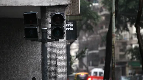 Getty Images Traffic lights are just one of the aspects of transport infrastructure affected in huge power cuts. (Credit: Getty Images)