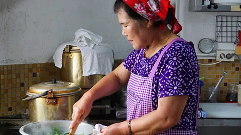 Hahna Yoon Park's noodle joint is the only licensed restaurant owned and operated by haenyeo that serves dishes made from haenyeo-caught seafood (Credit: Hahna Yoon)