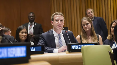 Getty Images Facebook founder Mark Zuckerberg has appeared before the UN to state that the internet "belongs to everyone" (Credit: Getty Images)