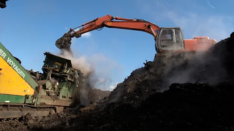 Getty Images Sites like this for recycling compostable waste are capable of processing more bioplastics than you would be able to compost at home (Credit: Getty Images)