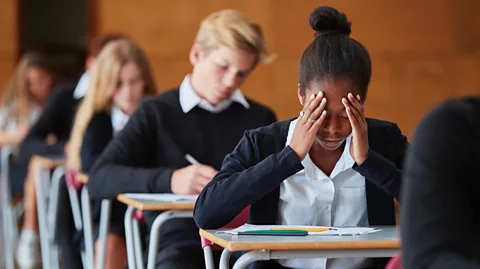 Getty Images Research has suggested that students are quite good at judging their own uncertainty over an answer on a multiple choice test (Credit: Getty Images)