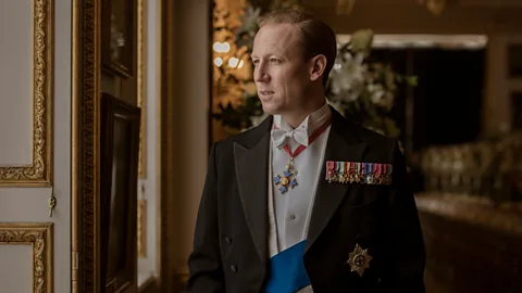 Netflix Tobias Menzies gives the most virtuosically studied performance as Prince Philip – capturing the faintly sinister sibilance of his voice (Credit: Netflix)