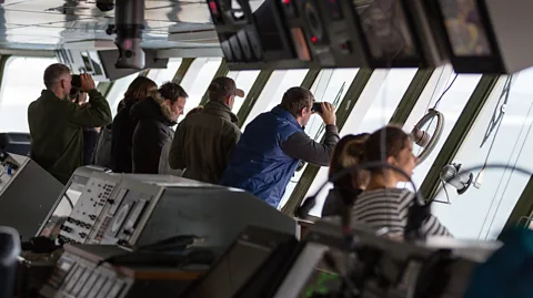 AWI/Stefan Hendricks The Mosaic expedition is taking a large team of scientists to the Arctic sea ice, where they will take year-round measurements of the Arctic climate (Credit: AWI/Stefan Hendricks)