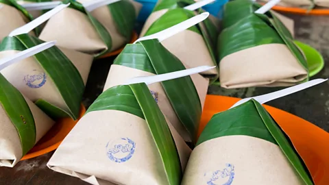 James Talalay/Alamy Malaysia’s nasi lemak bungkus are served at roadside stalls or food trucks (Credit: James Talalay/Alamy)