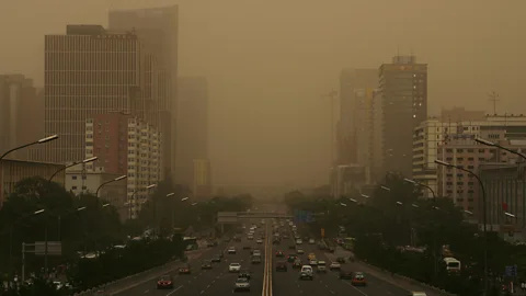 Getty Images Comparisons have been drawn between Blade Runner’s smog-filled cityscape and that of Beijing (Credit: Getty Images)