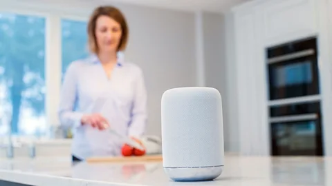 Alamy Just like a smart speaker that's listening for your commands 24 hours a day, our brains can't quite switch off to the noise around us, either (Credit: Alamy)