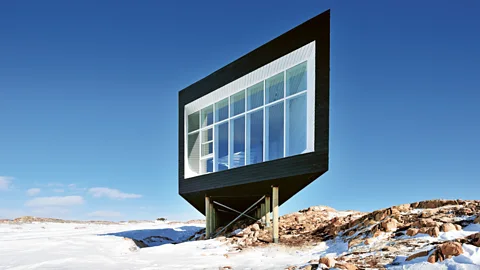 David de Vleeschauwer The artists’ pavilions in the Fogo Islands are set in an inspiring location (Credit: David de Vleeschauwer)