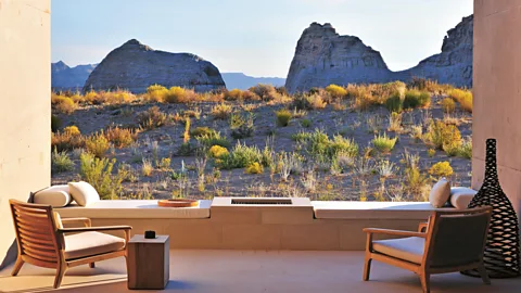 David de Vleeschauwer Floor-to-ceiling windows in the suites open out on to the dramatic desert landscape (Credit: David de Vleeschauwer)