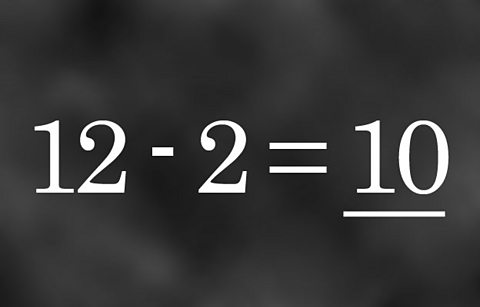 12-2=10