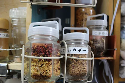 Nancy Singleton Hachisu Yoshida makes his soup with a mixture of edible kelp, dried shiitake and sun-dried small fish (Credit: Nancy Singleton Hachisu)
