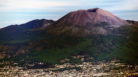 Vesuvius as seen from Sorrento.