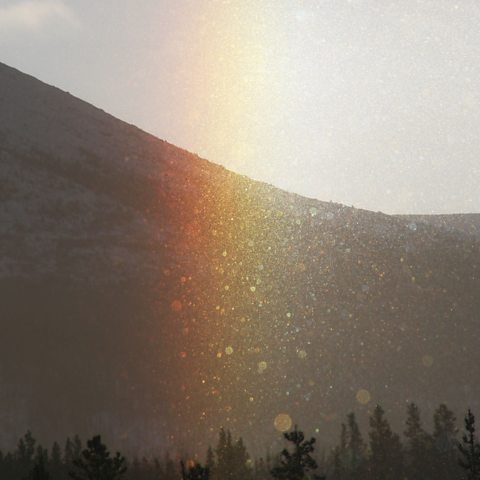 Diamond dust in a sun halo.