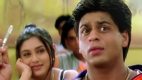 Dharma Productions Shah Rukh Khan and Rani Mukerji in the 1998 Bollywood film (credit: Dharma Productions)