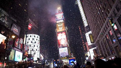 Brian Harkin/Getty Images A million celebrants crowd Times Square every New Year's Eve (Credit: Brian Harkin/Getty Images)