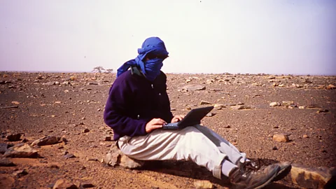 Jeff Greenwald For nine months in 1994, the author hauled around a battery-powered laptop to file the world's first travel blog posts from around the world (Credit: Jeff Greenwald)